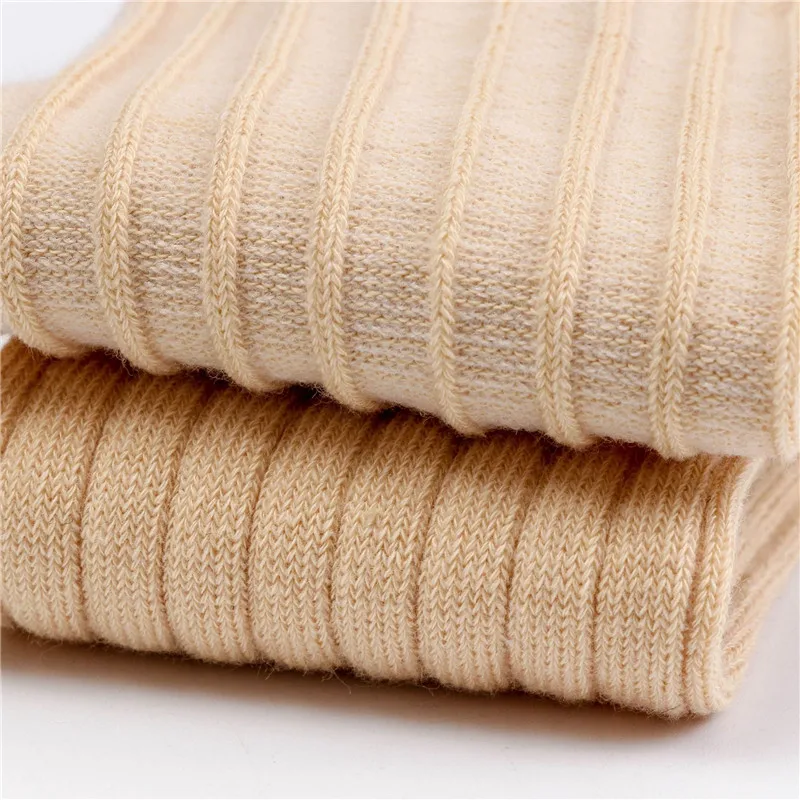 Lawadka Cotton Knee Socks for Girls Solid Striped Baby Girl Knee High Socks Winter Children's for Boys Fashion Kids