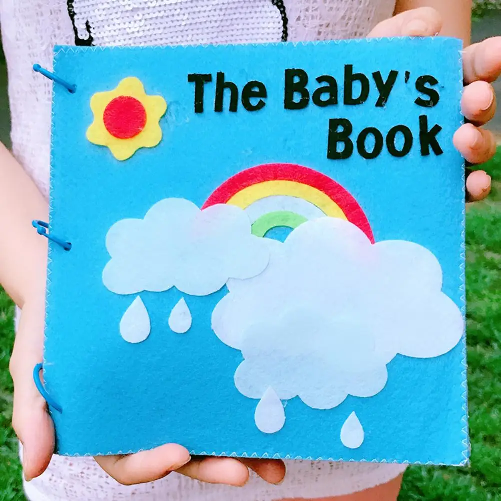 

Toddler Sensory Soft Cloth Book Learning Resources Educational Infant Baby Kids Activity Book