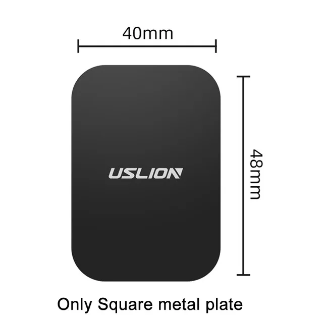 1 Square USLION Автомобильный держатель для телефона в автомобиль Магнитная подставка для iPhone планшеты и смартфоны Telefone Air Vent Mount Stand - Цвет: 1 Square
