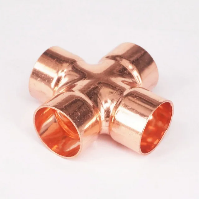 15mm 22mm 28mm 35mm Copper Equal Cross 4 Way Pipe Fittingin Pipe