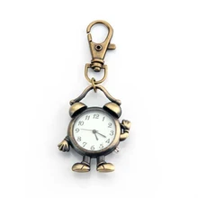 YCYS! Ретро бронзовые металлические часы брелок "Робот" цепь с часами 1," Новинка