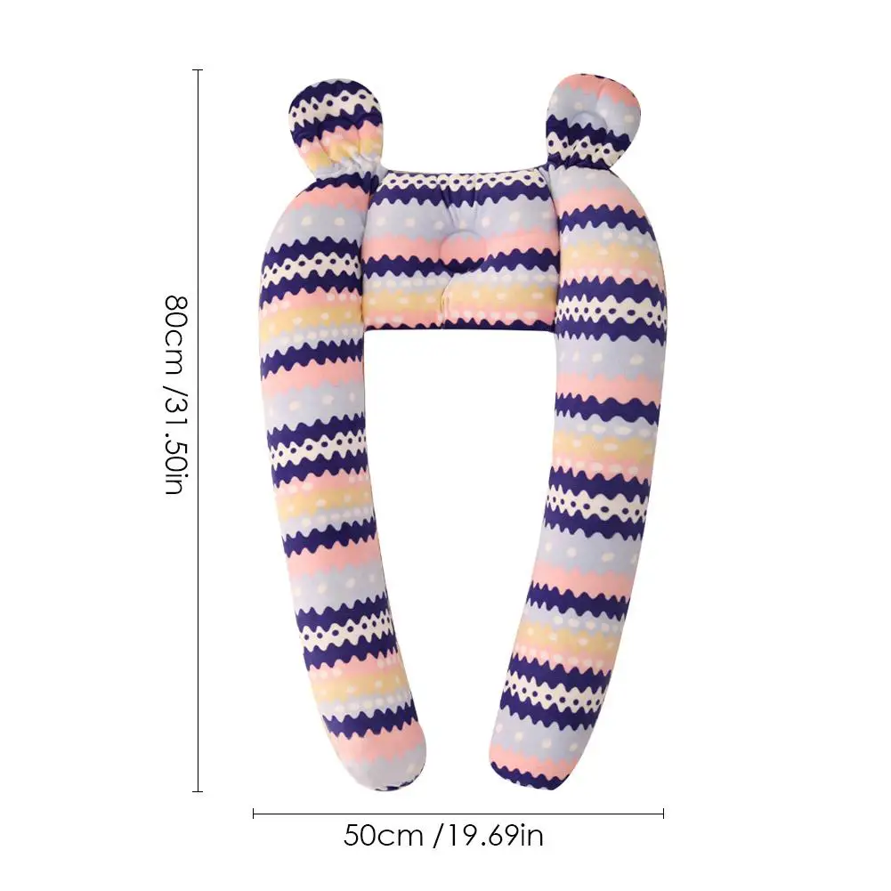 Baby Sleeping Bed Bolster Safety Bumper Fence Baby Sleep Artifact Removable Washable Plush Anti-head Pillow