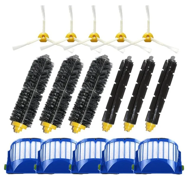 

5 filter+3set main Brush+5 side brushes for iRobot Roomba 600 Series 595 620 630 650 660 680 690 accessoires aspirateur cepillos