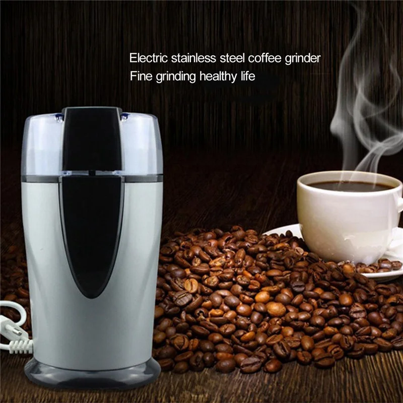  High Quality 130W 70g Electric Coffee Spice Grinder Maker Beans Herbs Nuts Mill Stainless Steel Kitchen Grinding Tool 