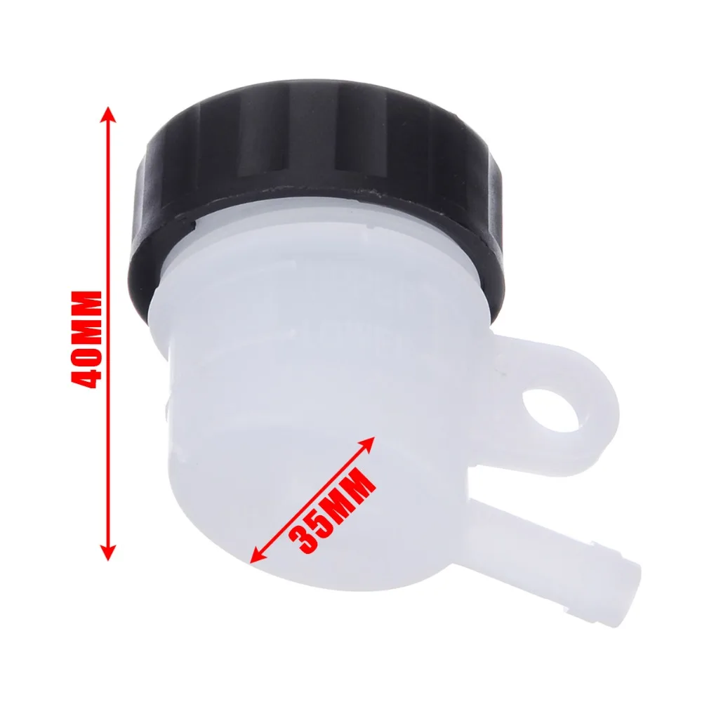 Mayitr 1pc Universal Motorcycle Brake Fluid Bottle ABS Plastic Motorbike Brake Reservoir Master Cylinder Oil Cup