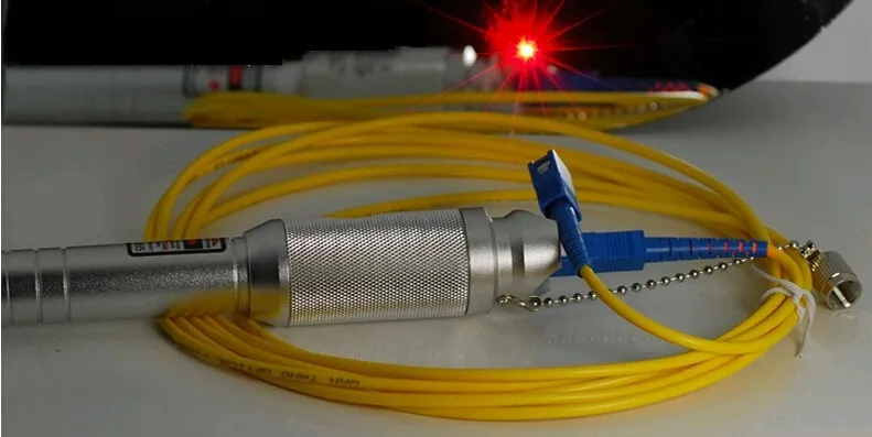 

High Quality 5mW VFL Optical Fiber Cable Tester, Fiber Optic Visual Fault Finder 5-10Km Range 5mw fiber checker fault finder