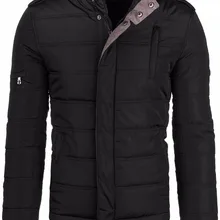 Европейские и американские высококачественные зимние мужские парки с воротником-стойкой, утепленное пальто с хлопковой подкладкой D010