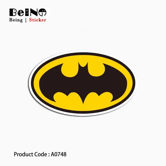 Batman Logo Anime Hero pegatina signo insignia impermeable maleta Laptop  equipaje Skateboard juguete encantador A0748 pegatinas QY31|pegatinas| -  AliExpress