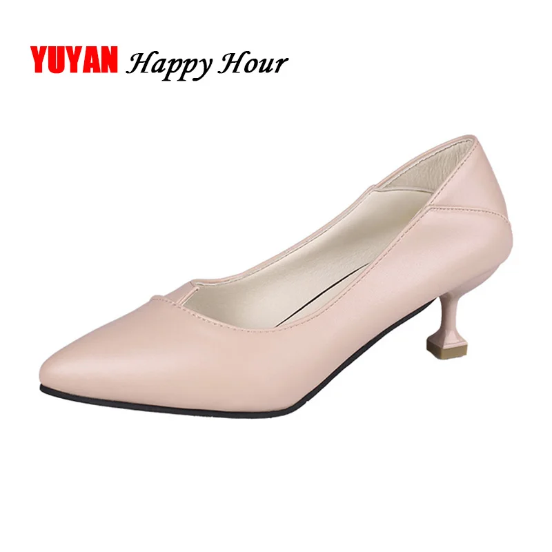 

High Heels Sexy Ladies Shoes Pointed toe High Heel Fashion Womens Pumps Office Ladies Shoes Black Thin Heel 5cm A428