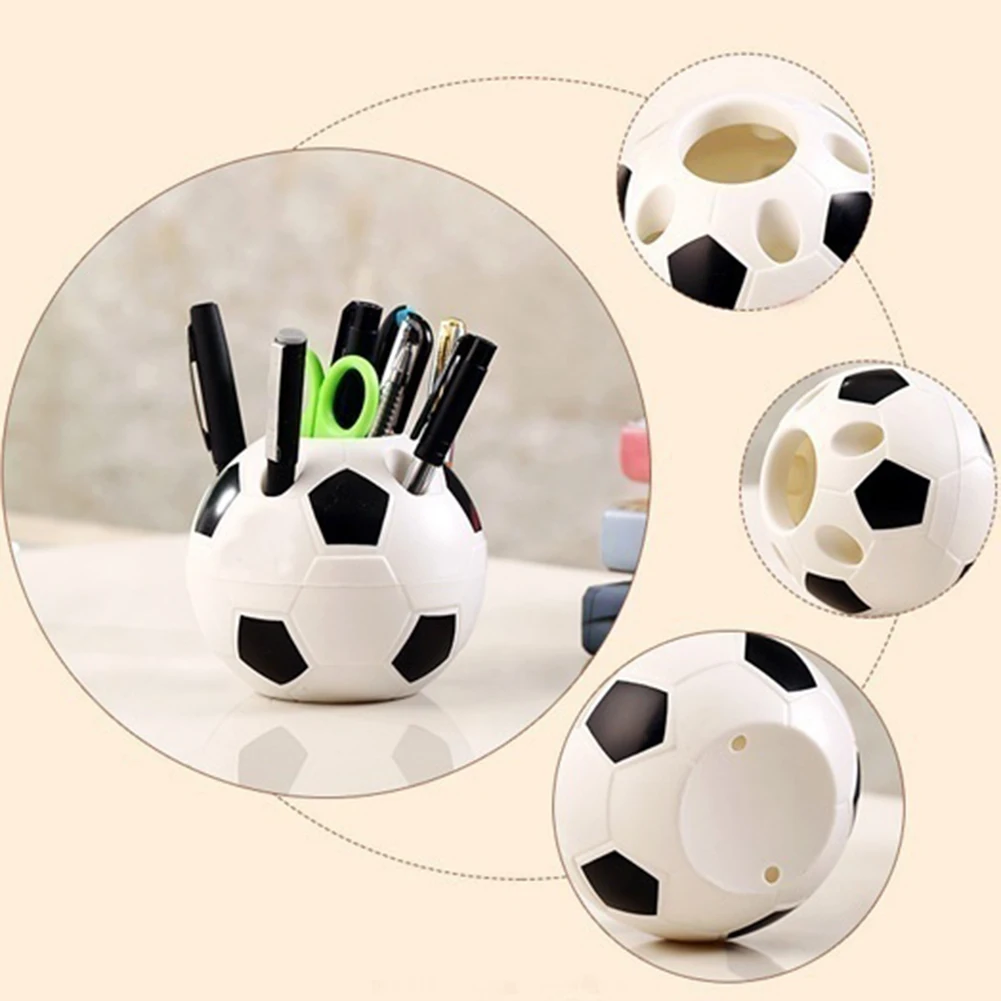 

Newest Creative Makeup Brush Holder Pen Pencil Tidy Stationery Desk Football Container