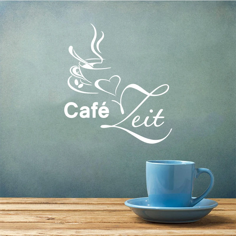 French coffee cup kitchen wall sticker vinyl wall sticker coffee shop kitchen wall decal home decoration art wallpaper DW1049