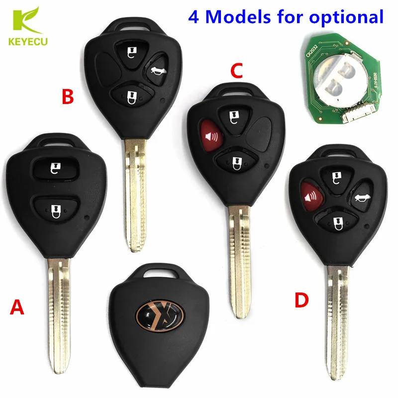 

KEYECU 5PCS XHORSE Universal Remote Key WIRED for VVDI Key Tool VVDI2 – WIRED for Toyota Models