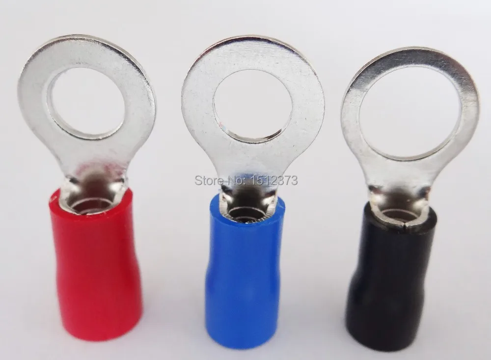 50 шт./лот предварительно изоляционные терминал rv2-10 16-14awg(1.5-2.5 квадратных метров) провода разъема