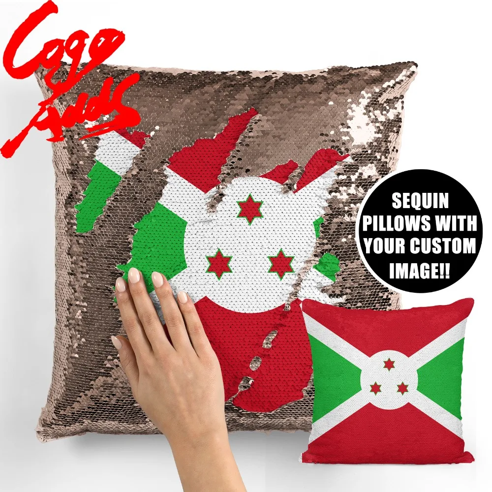 

Burundi decorative throw pillows reversible mermaid sequin pillow case cover dropshipping