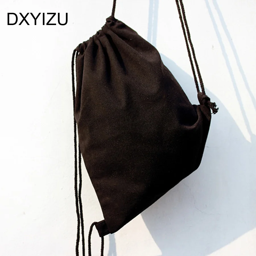 plain drawstring backpacks