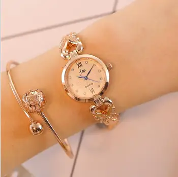 

Luxury European Style Ladies Watches Stainless Steel Elegant Big Waterproof rose gold female trend Female wristwatch clock