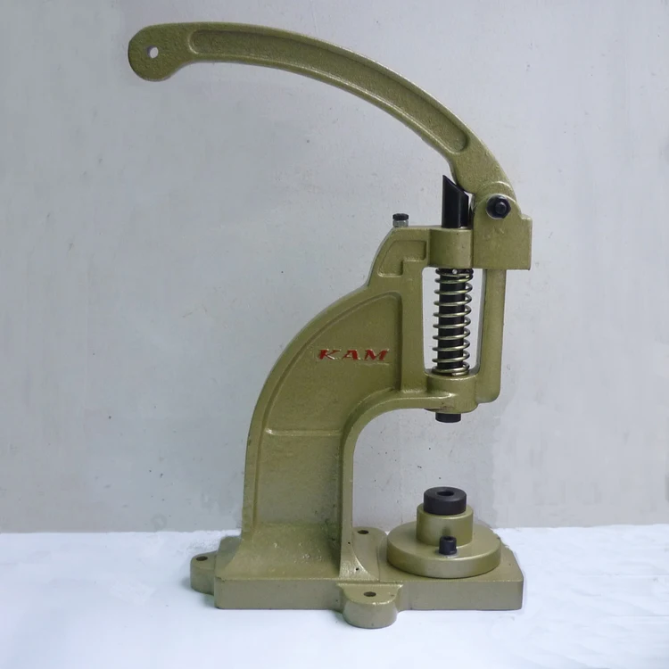Metal Manual Grommet Machine Hand Press Eyelets Spot Snap Button Punch