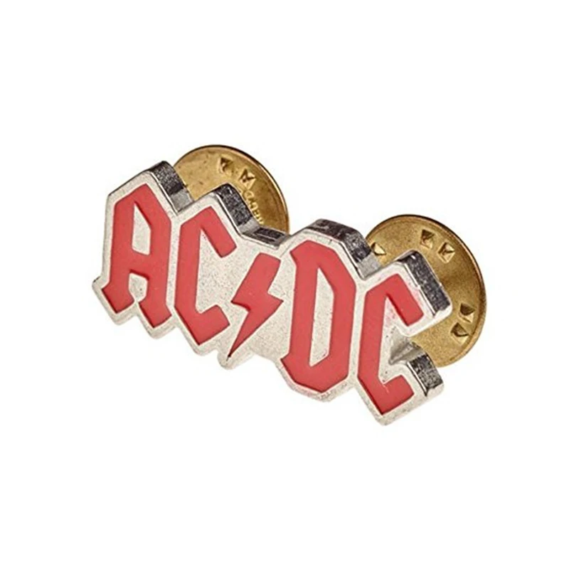 Acdc Эмаль Булавка значок брошь для джинсовых курток