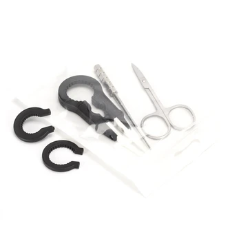 

Coil Father 10pcs/lot Mini Cutter Ceramic Tweezer Multi-functional With Coil Jig Tool Kit For DIY Vapers Elektronik Sigara Tank