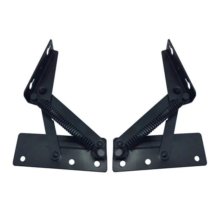

Black functional furniture hinge sofa headrest, bed storage box spring hinge of furniture hardware accessories