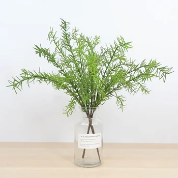 

4pcs New Artificial Rosemary Plant Fake Greenery Leaves Bushes Evergreen Shrubs For Living Room Wedding Party Decoration 40cm