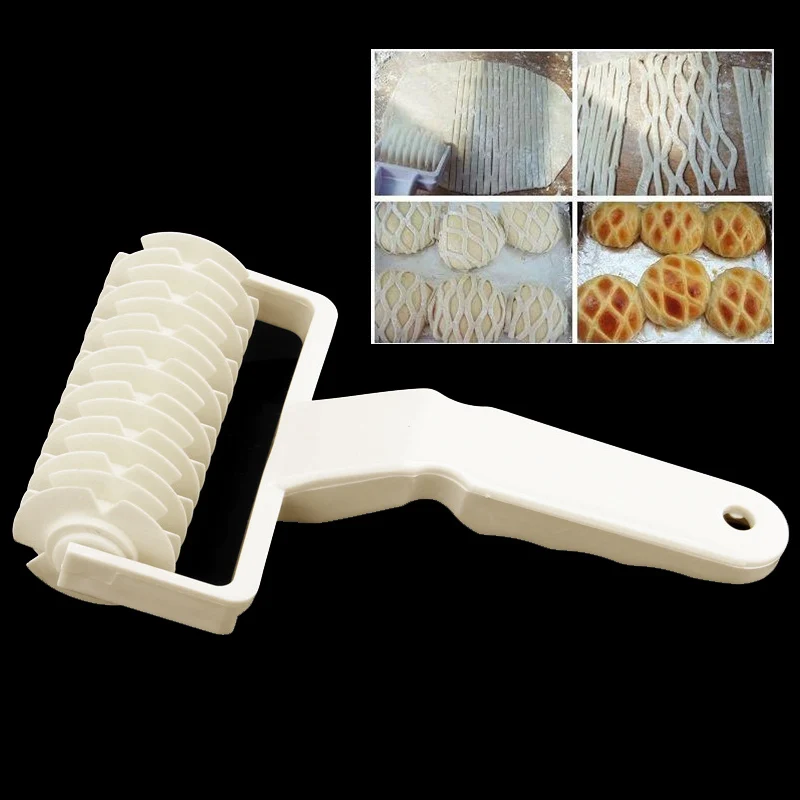 Kitchen Baking Dough Bread Cookie Pie Pizza Pastry Lattice Roller Cutter Plastic