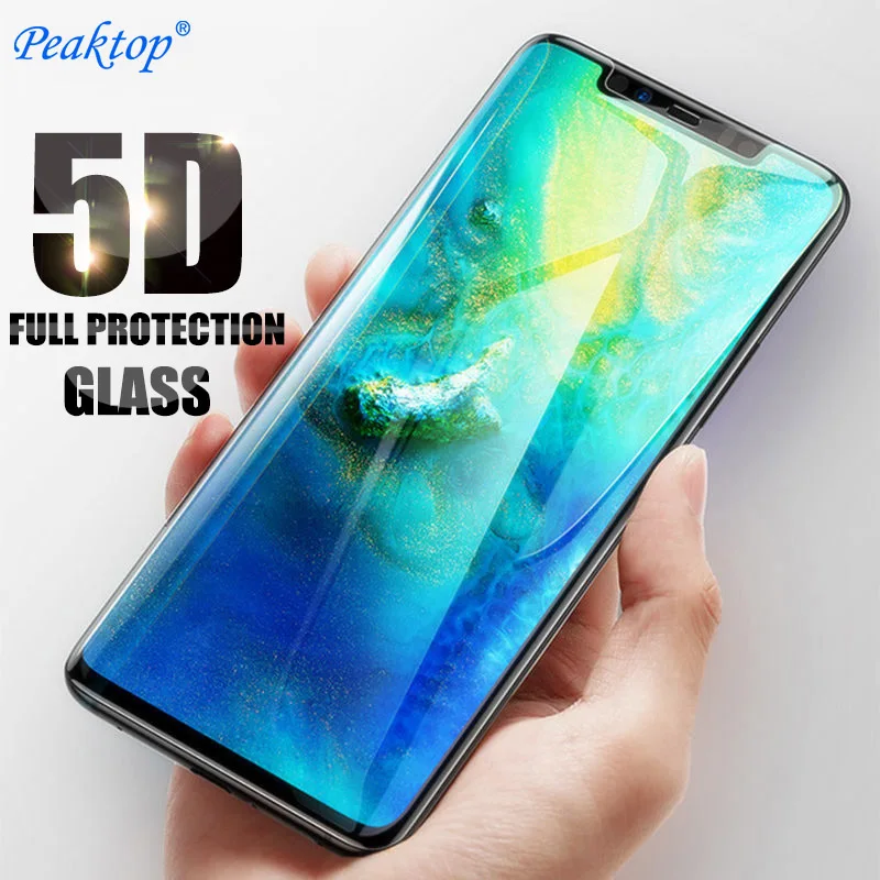 5 шт. 5D полное покрытие закаленное стекло для Huawei P10 lite P20 Pro p smart Plus Защитная пленка