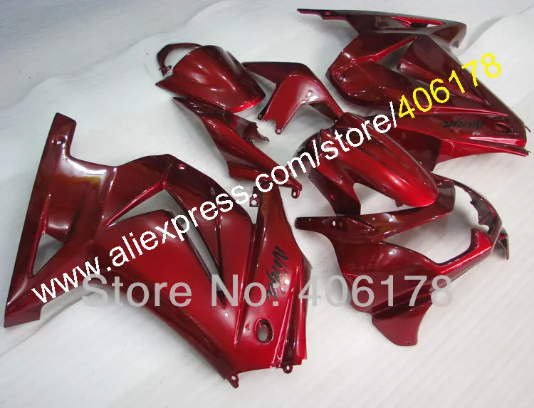 Injection Mold EX250 Fairing For ZX250R 2008-2012 Dark Red bike Motorcycle Fairings Kit (Injection molding) Injection Mold EX250 Fairing For ZX250R 2008-2012 Dark Red bike Motorcycle Fairings Kit (Injection molding)