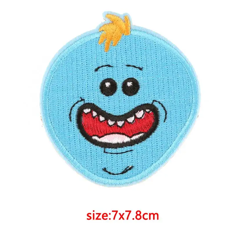 DIY Rick And накладки Morty железные нашивки для одежды Аниме заплатка для одежды полосы Аппликации, нашивки bordados para la ropa - Цвет: F-P0029