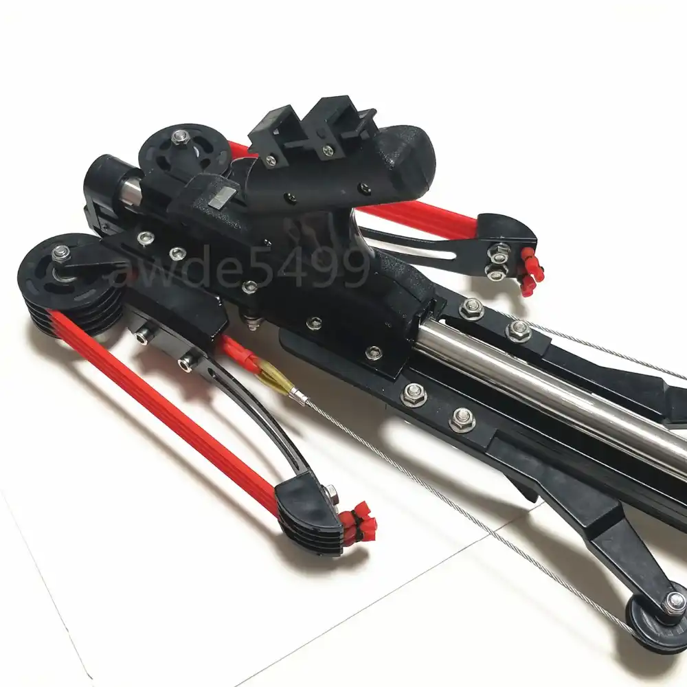 Semi automatic slingshot rifle special elastic line 8 rubber bands