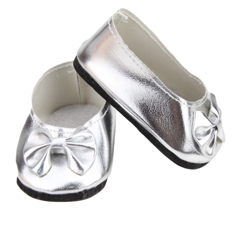 18 American Girl Doll Shoes American Girl Doll accessories of Grey Party Shoes with Bow