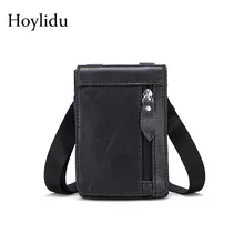 Из натуральной коровьей кожи поясная сумка Для мужчин Талия пакеты Винтаж Малый Портмоне плечо Crossbody сумки мужской карман для мобильного телефона бум сумка