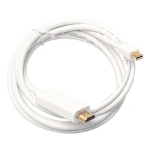 1.8 M/6ft 4 K ThunderBolt Mini DisplayPort DP à HDMI2.0 Adaptateur Câble Pour Macbook Blanc Couleurs