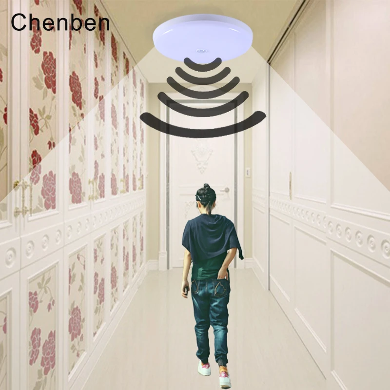 

Smart Motion Sensor Led Night Light Modern Led Ceiling Lamp Surface Mounted Led Panel Light Ceiling Lighting Fixture Night Lamps