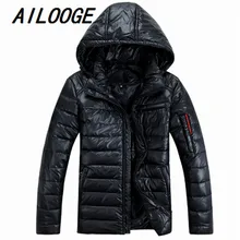High Quality 2016 New Fashion Mens Winter Hooded Down Jackets Male Fur Collar Puffer Goose Down Jacket Men Thicken Parka Coat