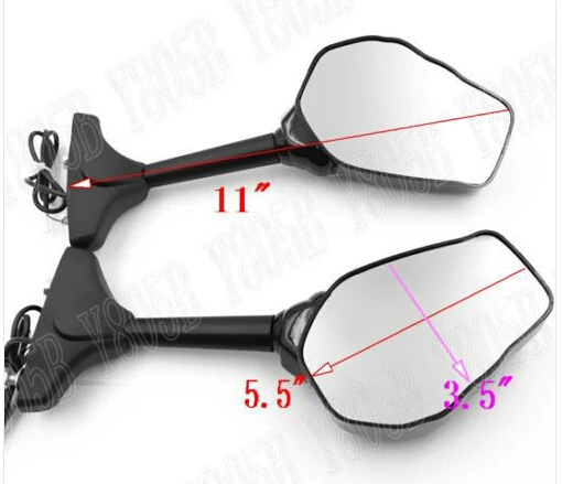 Череп светодиодный индикатор поворота зеркала для kawasaki NINJA ZX 6R ZX9R ZX10R ZX12R 14R ZX6RR 636 ZZR