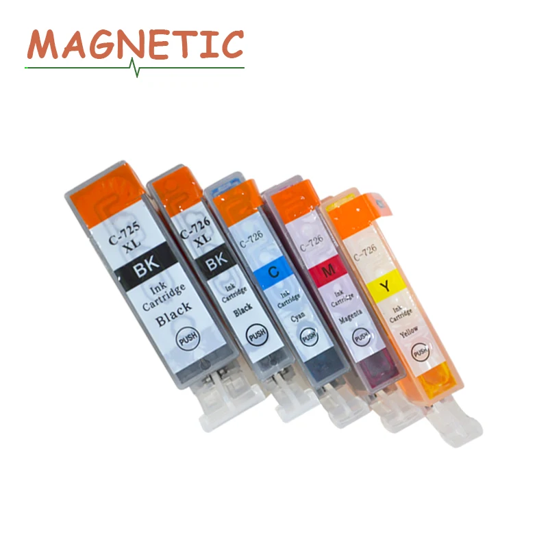 5 шт. картриджи для Canon PIXMA IP4870 IP4970 IX6560 MX886 MX897 MG5170 MG5270 MG5370 pgi 725 726 | Компьютеры и офис