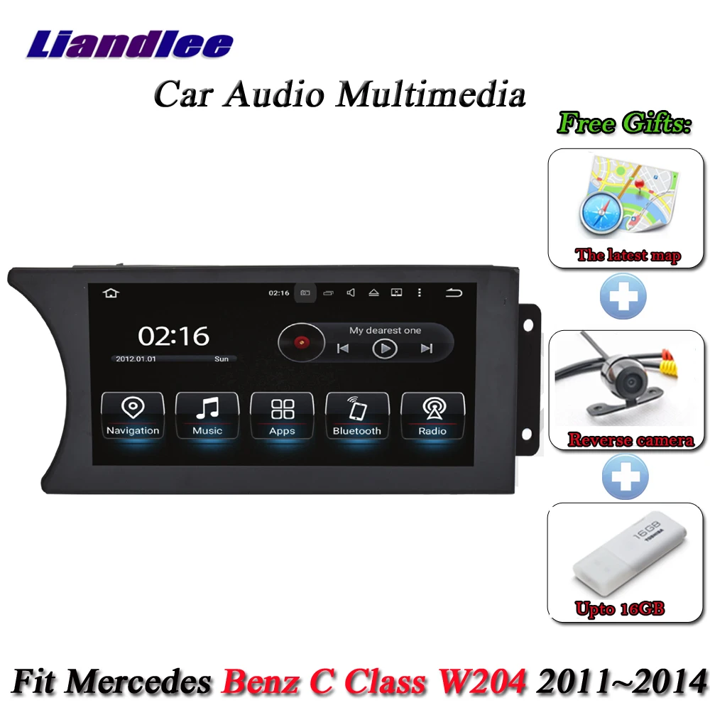 Cheap Liandlee Car Android System For Mercedes Benz C Class W204 2011~2014 Radio DVD Player AUX GPS Navi Navigation Screen Multimedia 1