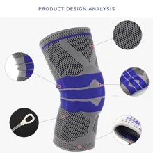 Новинка, наколенник для баскетбола, наколенники для спорта, безопасности, футбола, волейбола, силиконовый наколенник, лента для поддержки колена, защита для икры