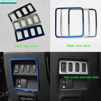 

High Quality Car Stick Styling Cover Front Head Light Switch Trim Frame Lamp Stainless Steel for Renault Koleos Samsung QM6 2017