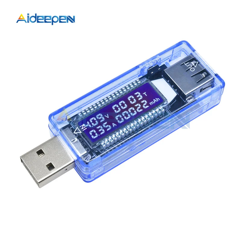 Мини USB Тестер DC Цифровой Амперметр Вольтметр метр ЖК-дисплей Ток Напряжение детектор Банк питания зарядное устройство индикатор Amperimetro