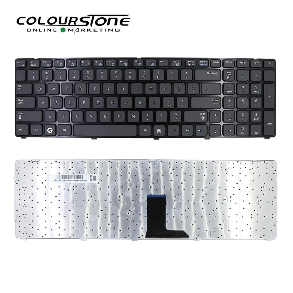 

New US laptop keyboard for Samsung R580 R590 R780 notebook Black TECLADO