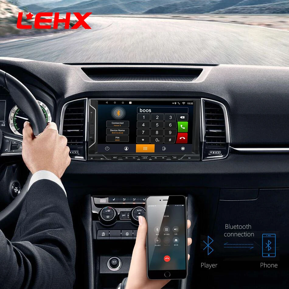 Clearance LEHX IPS Car Android8.1 Universal 2din Car DVD Octa Core 4G 32G DSP Double DIN Car  Radio Autoradio  For Nissna Toyota 4