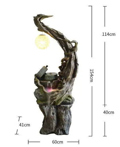 Волшебная Сказочная страна, древнее дерево, люстра, фонтан, украшение пола, внутренний двор, гостиная, Ретро стиль, большой аквариум - Цвет: C180730771