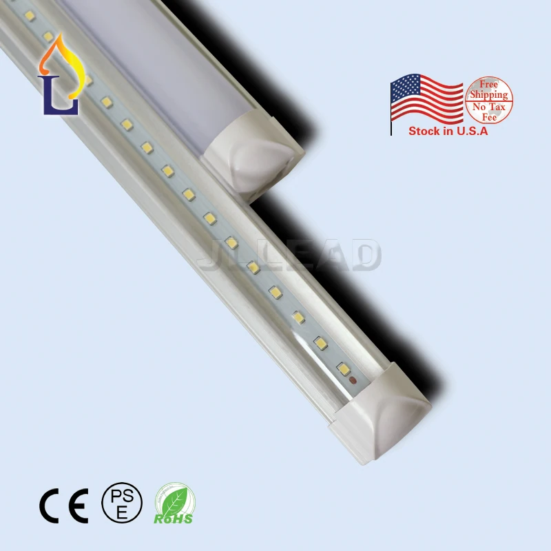 

6pcs/lot T8 Integrated Tube Light 8ft 48W SMD2835 28LM/led replacement fluorescent lighting Led tube lamp