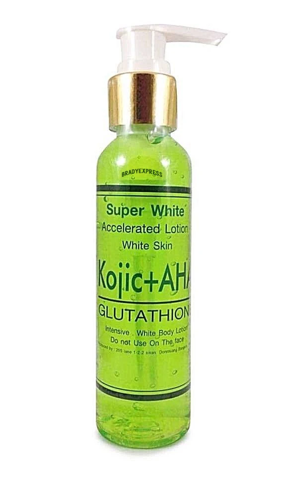 Kojic Acid AHA Glutathione Skin White Lotion Dark Whitening Cream