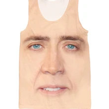 Новая мужская/wo Мужская 3D майка с принтом Николя клетка без рукавов Футболка жилеты летние топы размера плюс