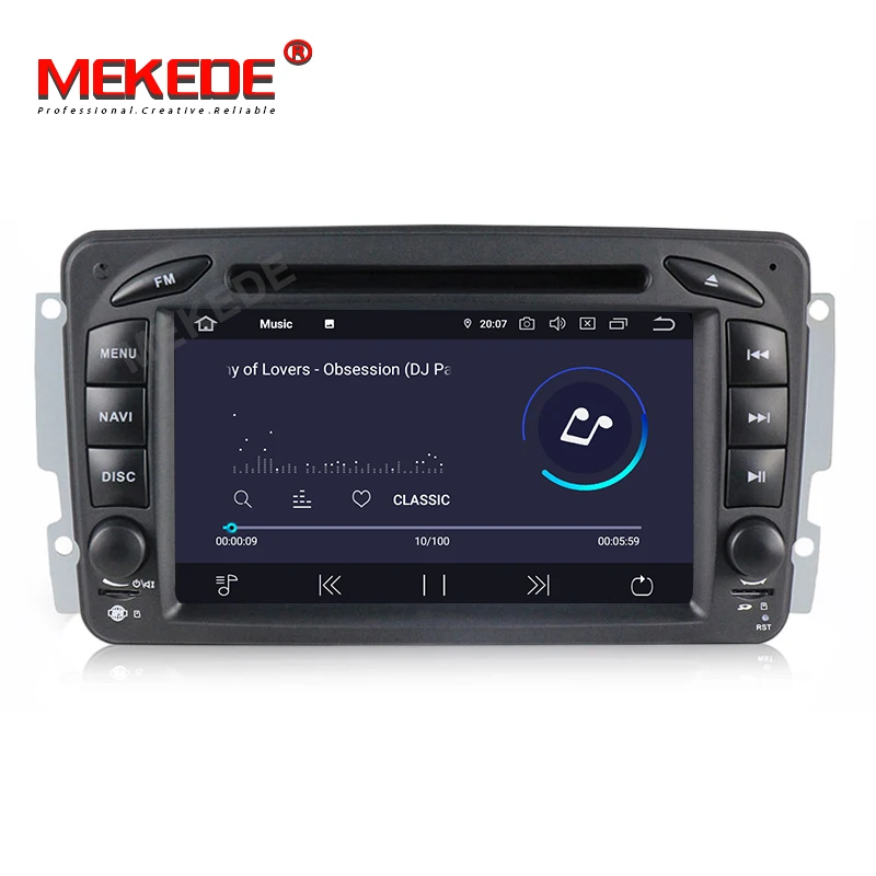 Discount 7" DSP IPS Android 9.0 4G 64G 2 DIN Car DVD player For Benz CLK W209 W203 W168 W208 W463 W170 Vaneo Viano Vito E210 C208 GPS PC 2