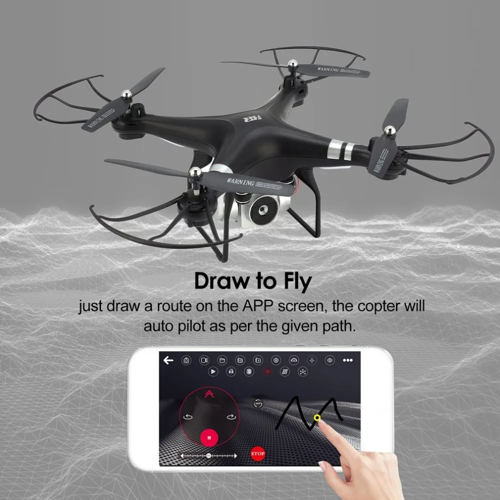

SH5HD 2.4G FPV Drone RC Quadcopter with 720P Adjustable Wifi Camera Live Video Altitude Hold Headless Mode One Key Return