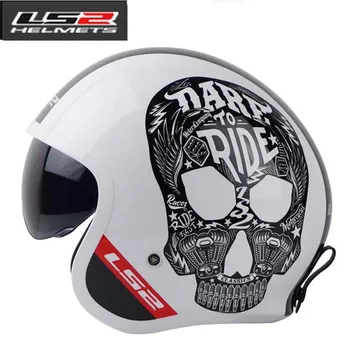 

3/4 Face chopper motorcycle OF599 helmet with Built-in sun visor,motorbike moto motocross jet spitfire scooter helmet M L XL XXL